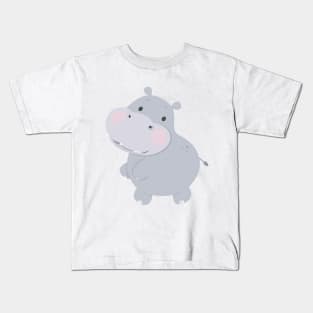 Cute Baby Hippo Kids T-Shirt